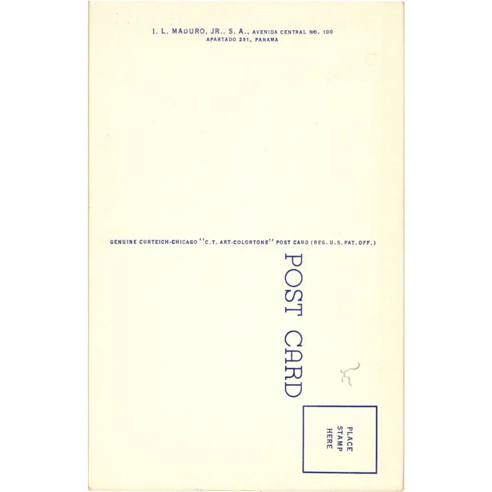 NATIONAL LOTTERY, PANAMA CITY, R. P. Republic Of Panama Postcard - Picture 2 of 2